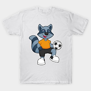 Racoon as Soccer player with Soccer ball T-Shirt